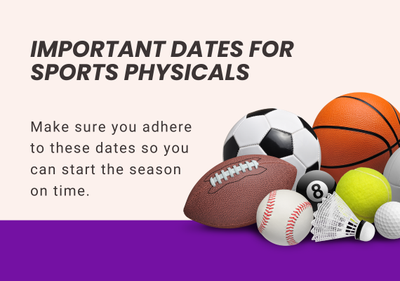  Important dates for sports physicals and sign-ups